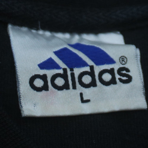 Adidas Mens Black L Pullover Sweatshirt Logo Sportswear