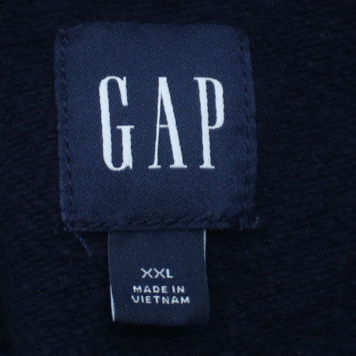 GAP Womens Navy Blue XXL Pullover Hoodie Dress Cotton Blend