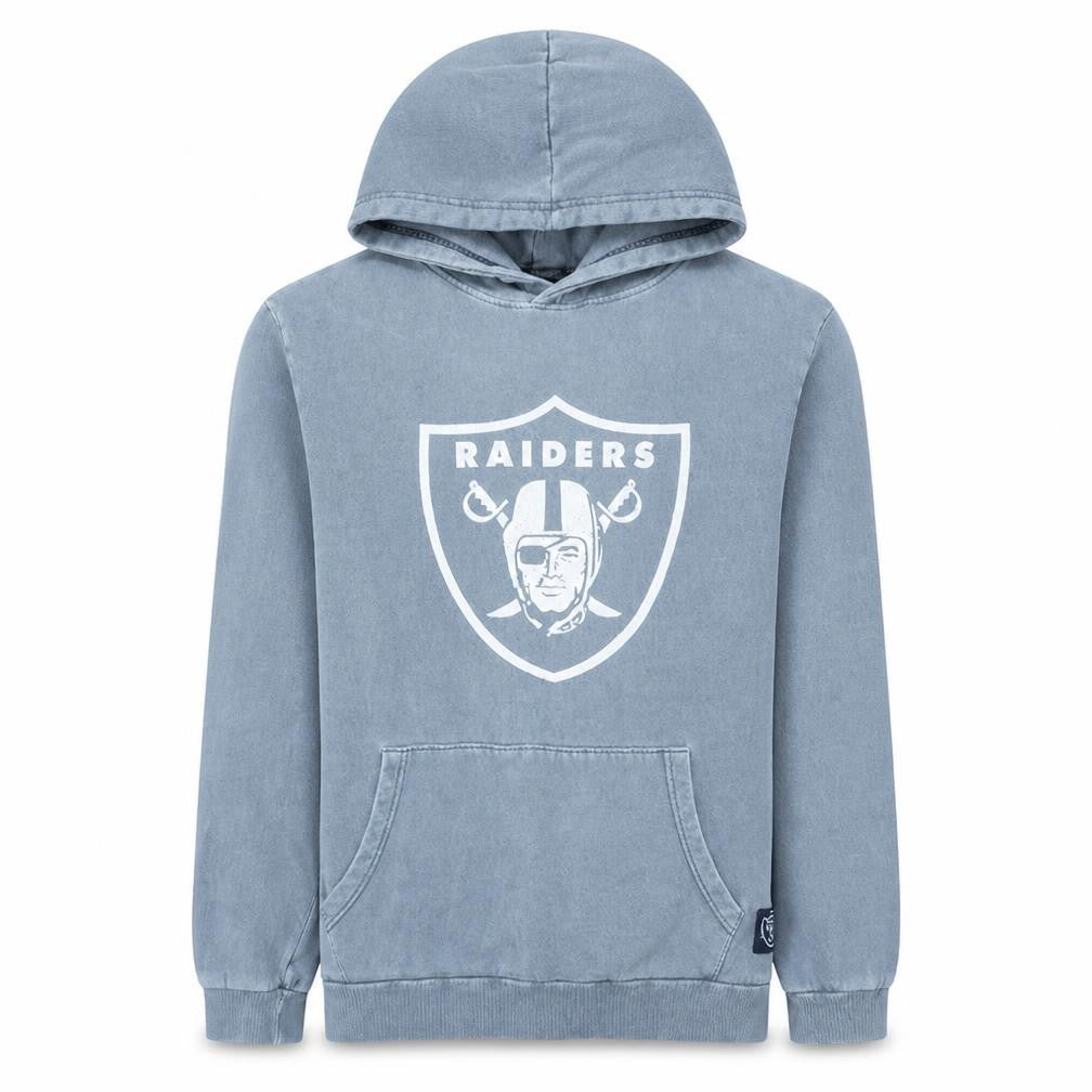 Factorie Men’s Grey Raiders Pullover Hoodie Small Fleece Logo Top