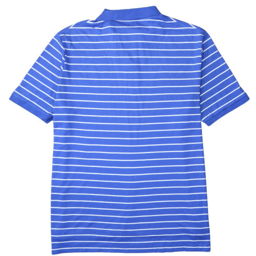 Ralph Lauren Men's Blue Striped Pima Cotton Polo Shirt 2XL