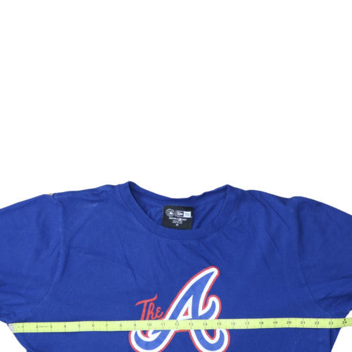 New Era Men's Blue 2XL Crew Neck Sports Graphic T-Shirt