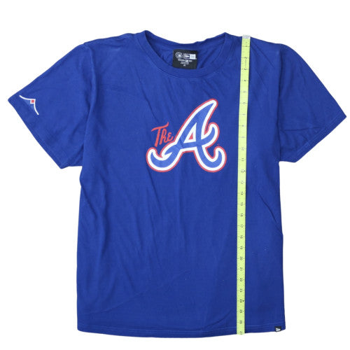 New Era Men's Blue 2XL Crew Neck Sports Graphic T-Shirt