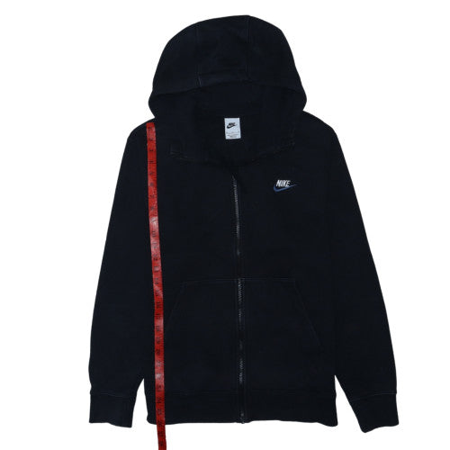 Nike Men's Black Full Zip Hoodie M Fleece Pockets Sportswear
