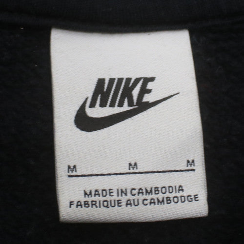 Nike Men's Black Full Zip Hoodie M Fleece Pockets Sportswear