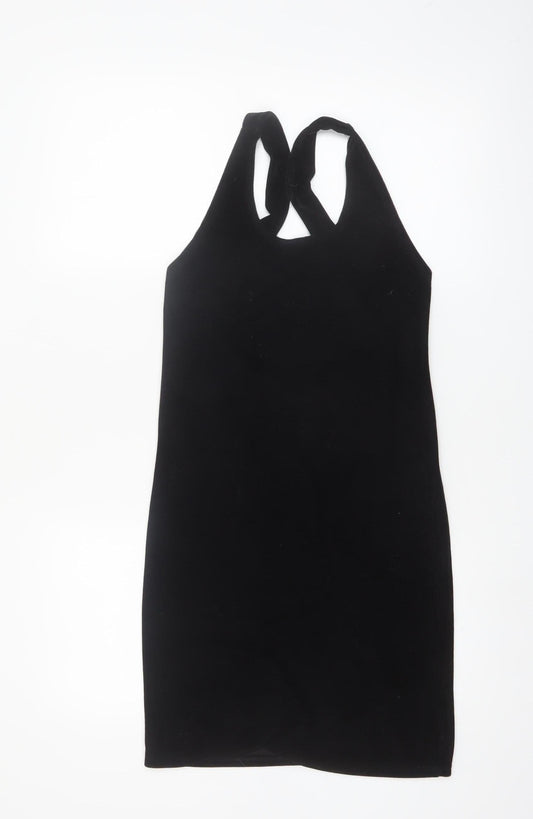 I Don't Ask Why Women's Black Bodycon Short Dress One Size