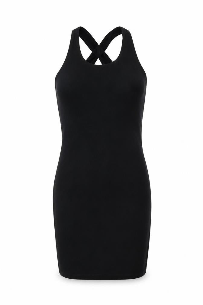 I Don't Ask Why Women's Black Bodycon Short Dress One Size