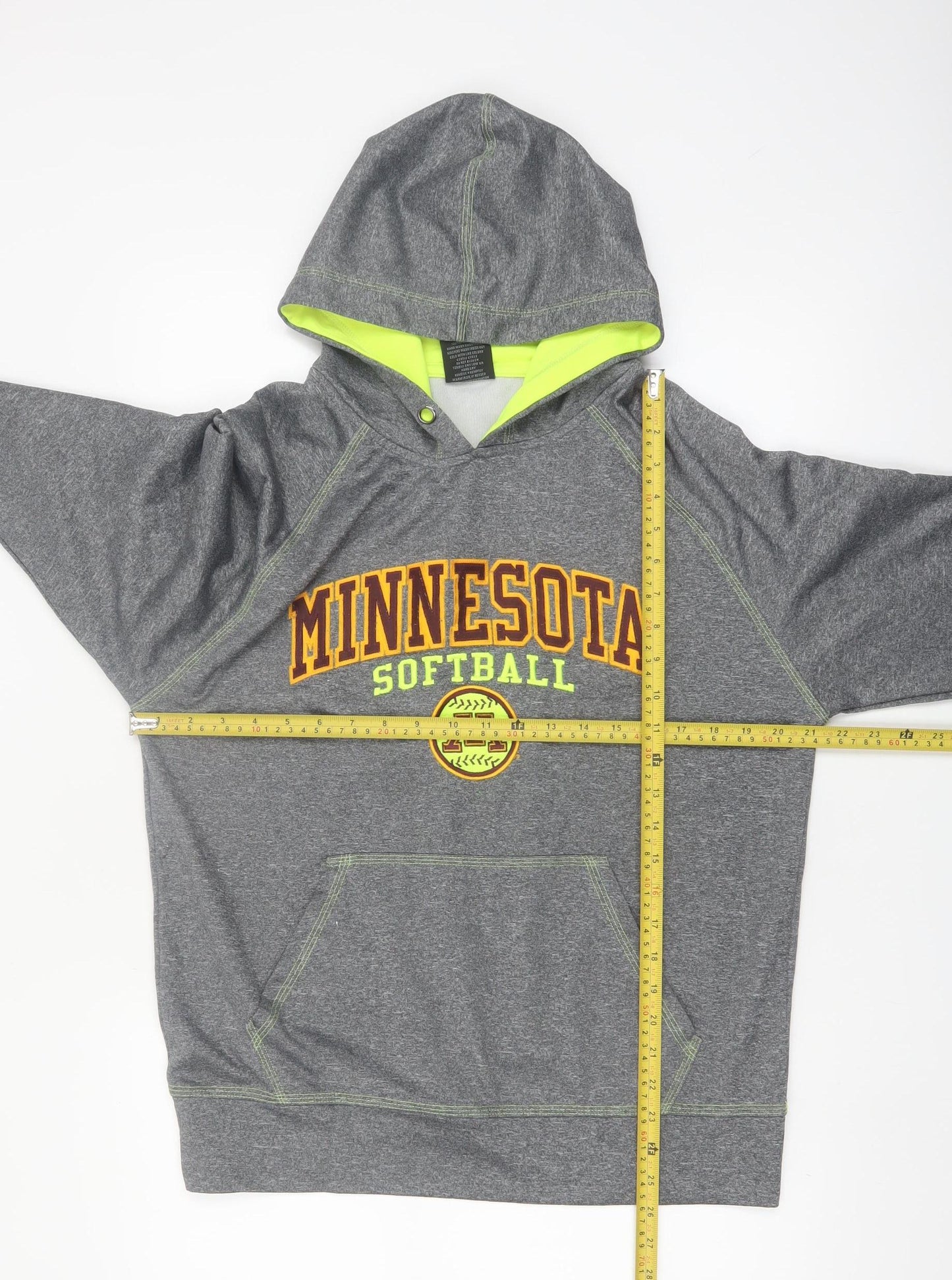 Signature Concepts Mens Grey Hoodie M Minnesota Softball Pullover