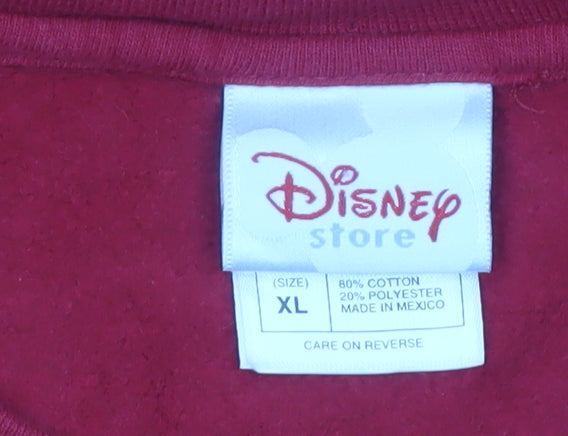 Disney Store Women's Red XL Minnie Mouse Mom Sweatshirt