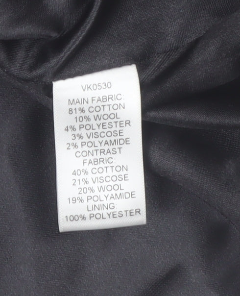 Viyella Women's Black Tweed Blazer Size 8 Classic Lined Jacket