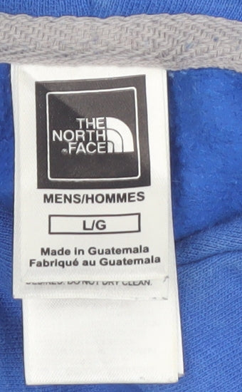 The North Face Men's Blue Pullover Hoodie Size L Outdoor Fleece
