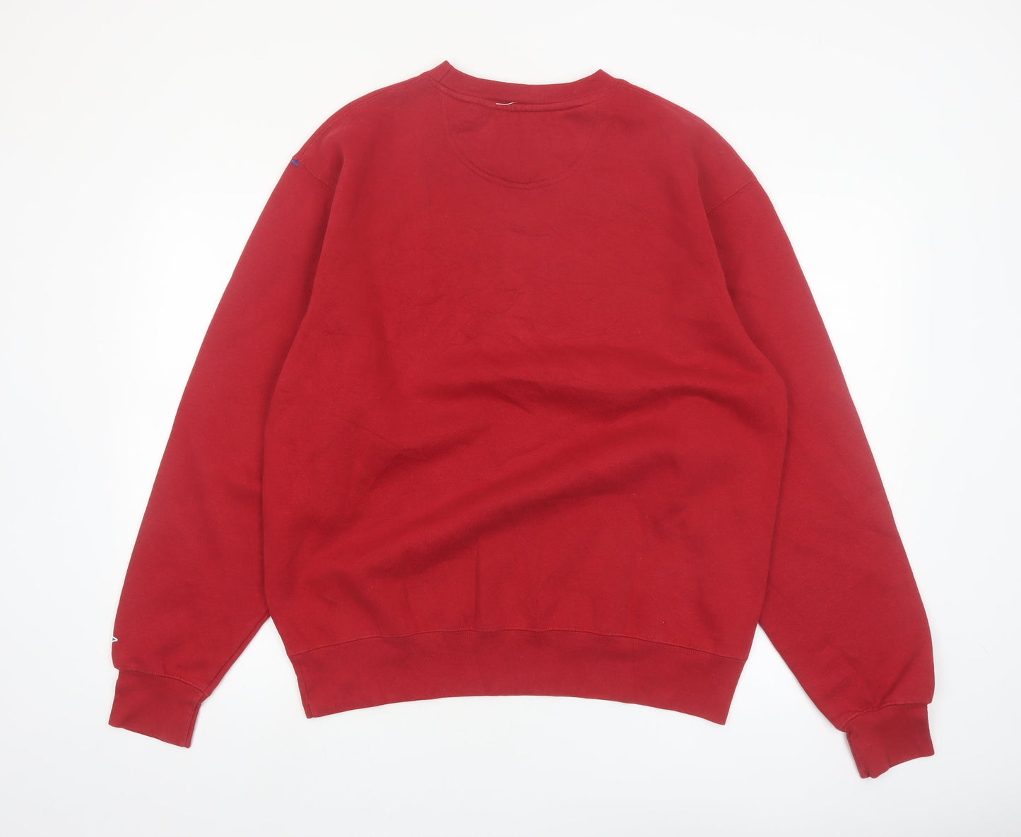 Blue 84 Men's Red Bridgewater Football Pullover Sweatshirt M