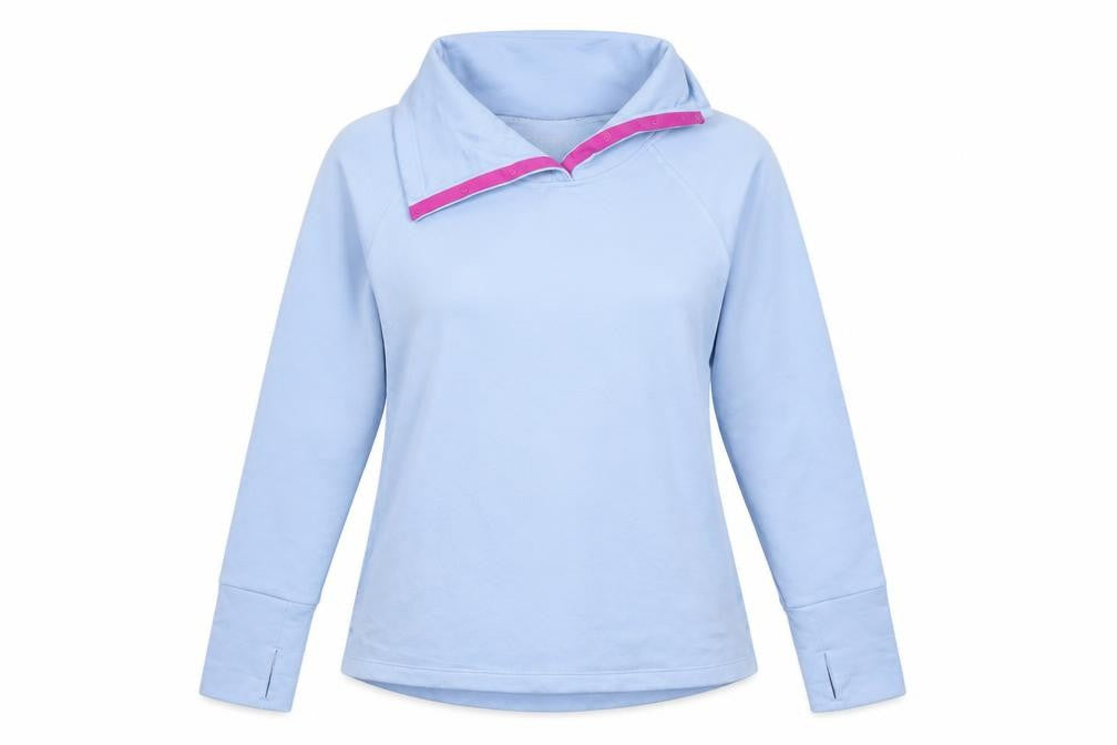 Champion Women Blue Pullover Sweatshirt Size L Warm Control