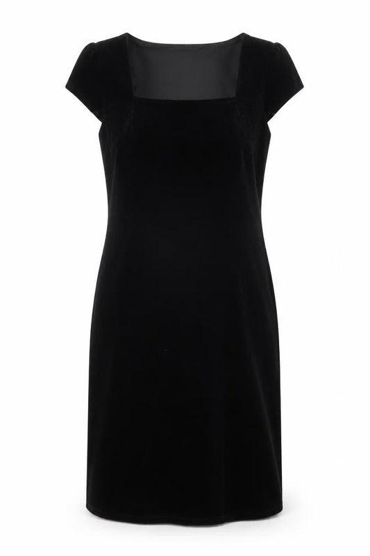 Marks & Spencer Women’s Black Velvet Sheath Dress Size 14