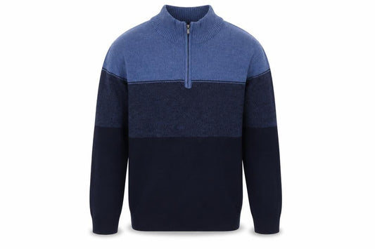 Dockers Men’s Blue 1/2 Zip Acrylic Jumper Size L