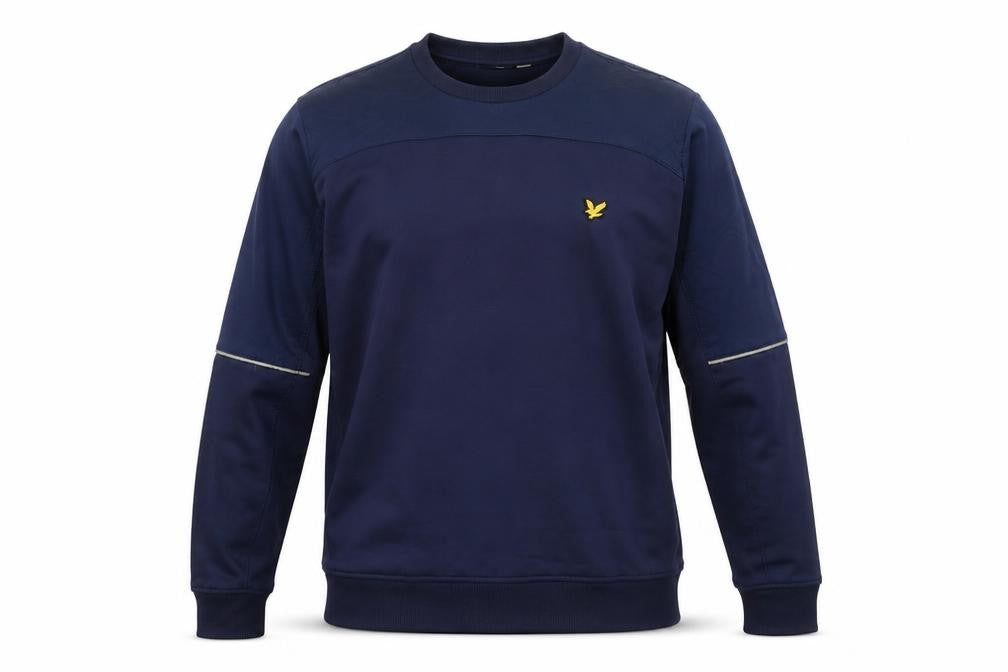 Lyle & Scott Men’s Blue Crew Neck Pullover Sweatshirt M Sports Style