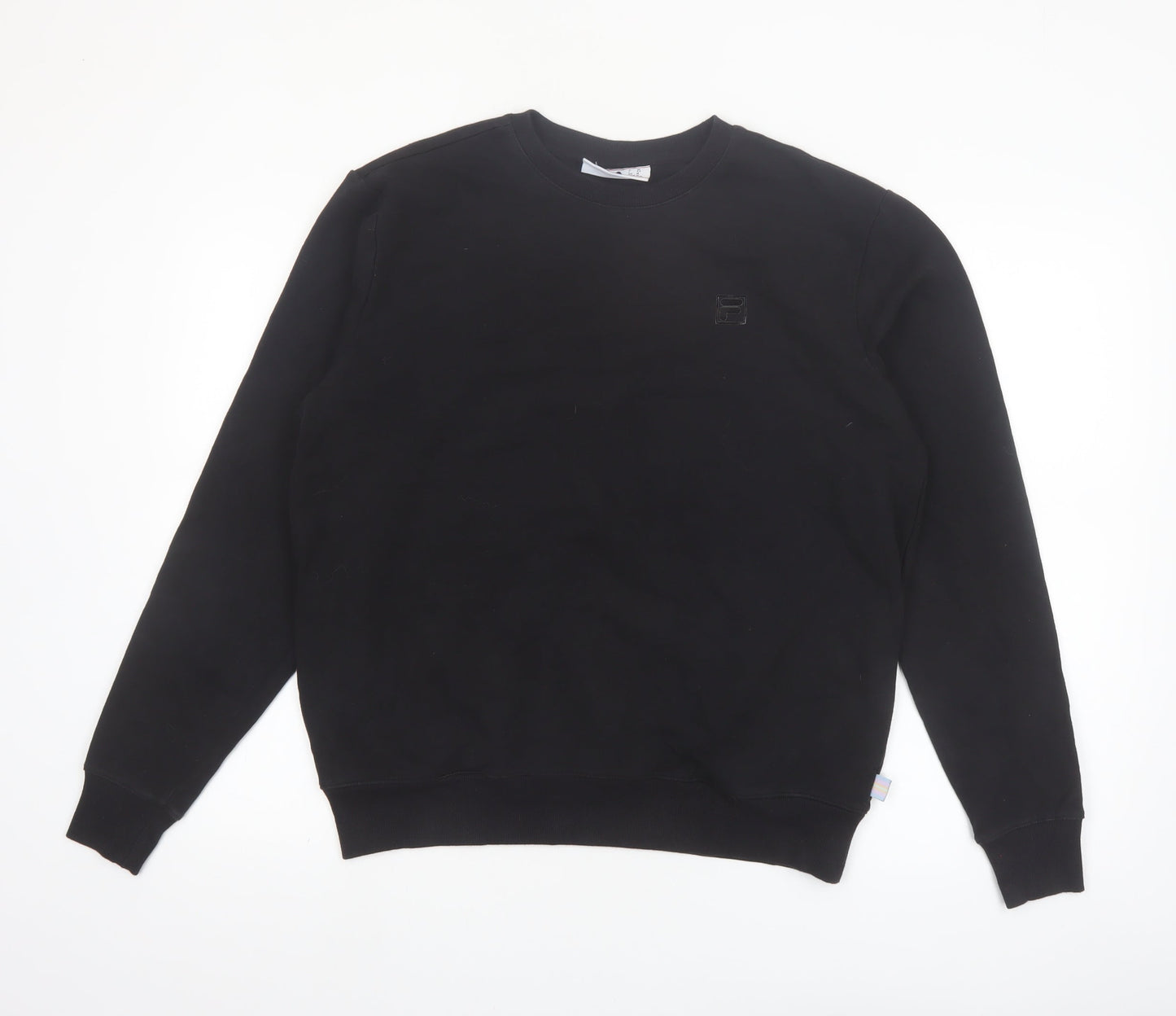 Fila Men's Black Crew Neck Pullover Sweatshirt Size M