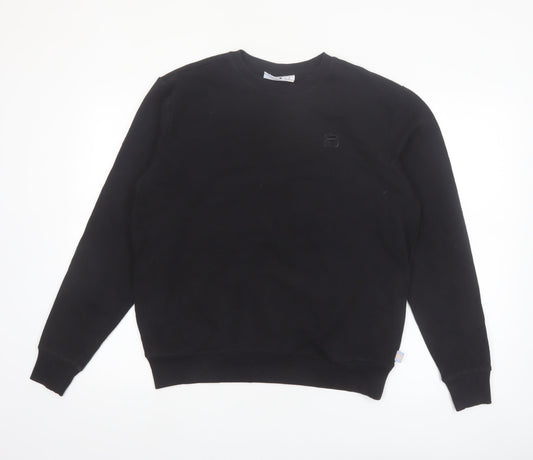 Fila Men's Black Crew Neck Pullover Sweatshirt Size M