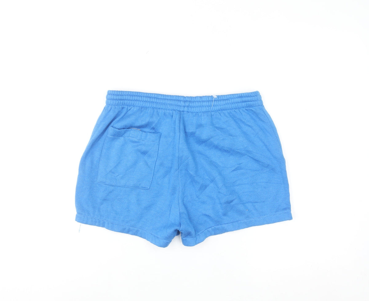 Sports Action Blue Womens Small Athletic Knit Shorts