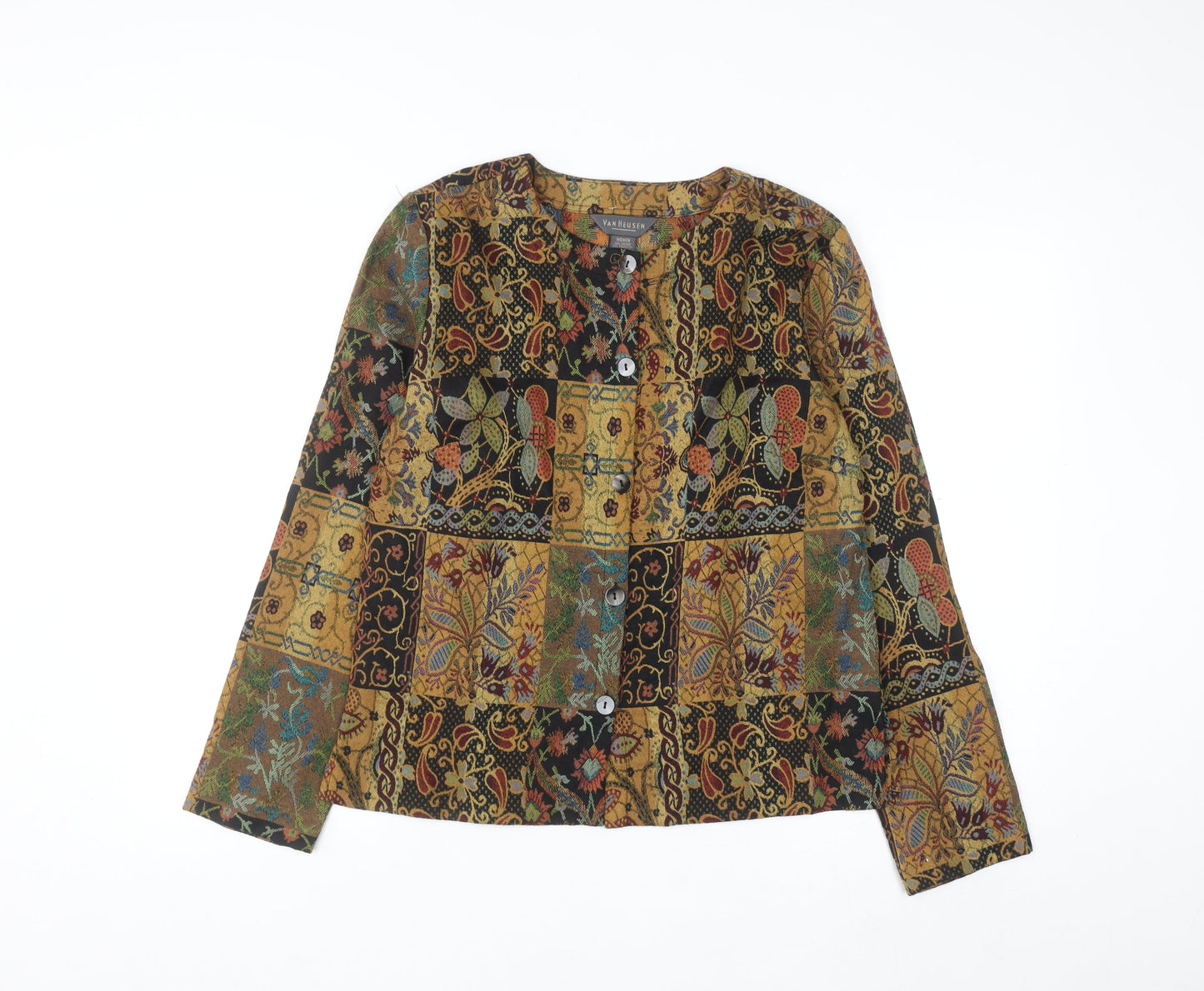 Van Heusen Women’s Multicoloured Bohemian Button Cardigan M