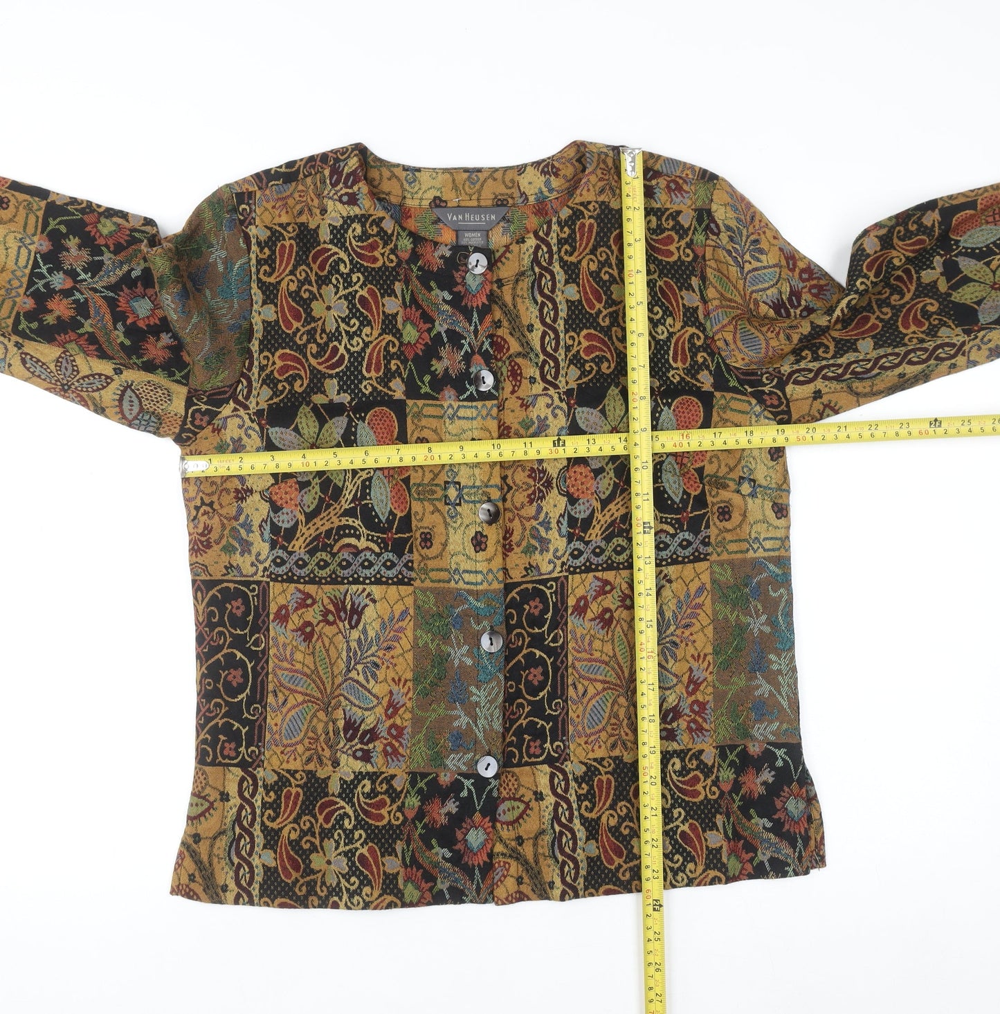 Van Heusen Women’s Multicoloured Bohemian Button Cardigan M