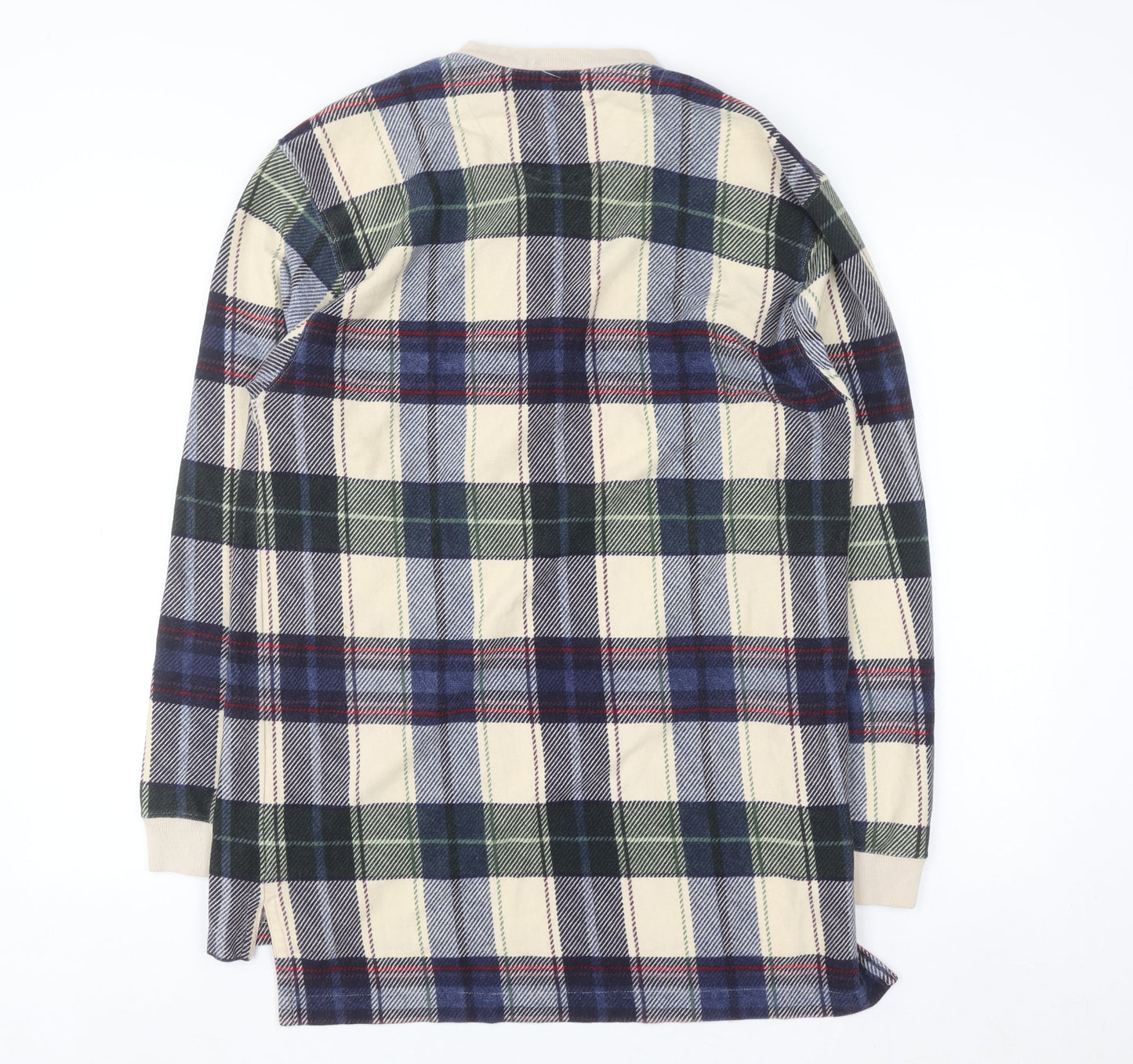 Chaps Ralph Lauren Men's Multicoloured Plaid Henley Cotton Shirt M