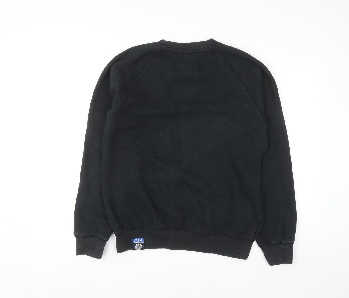 UCLA Men’s Black Pullover Sweatshirt L Fleece Lined Graphic Print