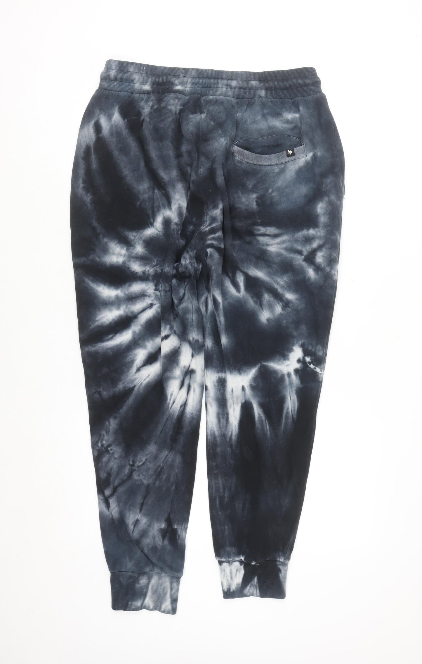 Zoo York Men's Black Tie Dye Jogger Sweatpants L Cotton Fleece