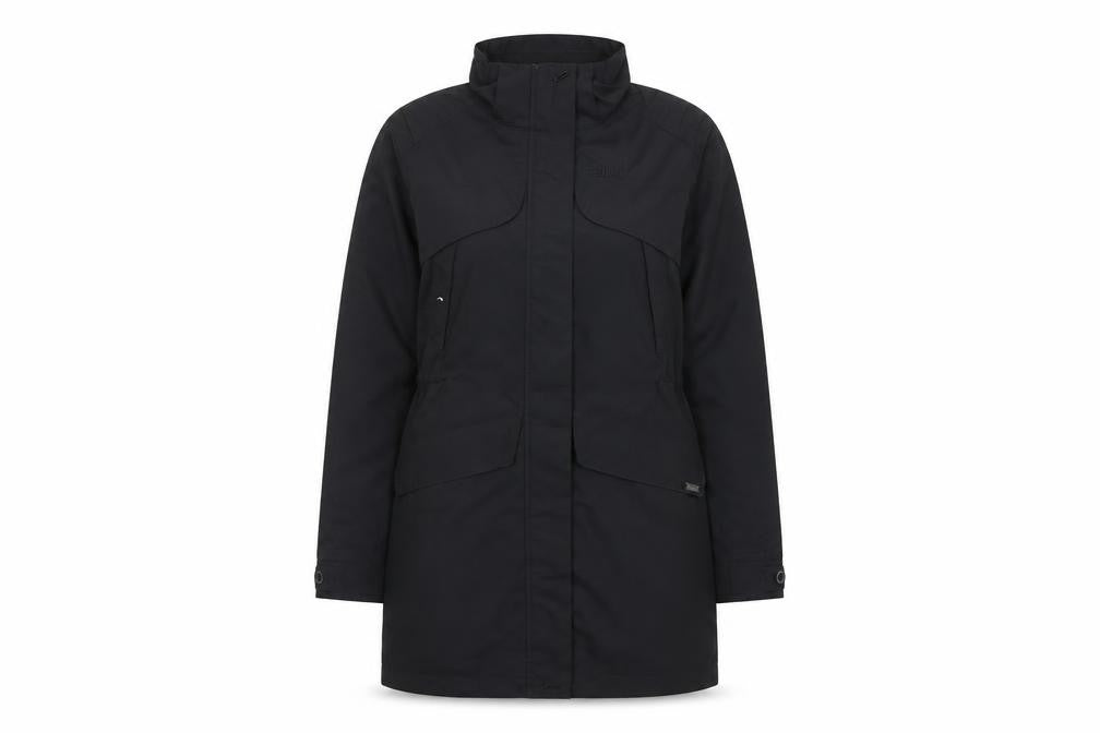FarWest Women's Black Long Waterproof Parka Coat Size M