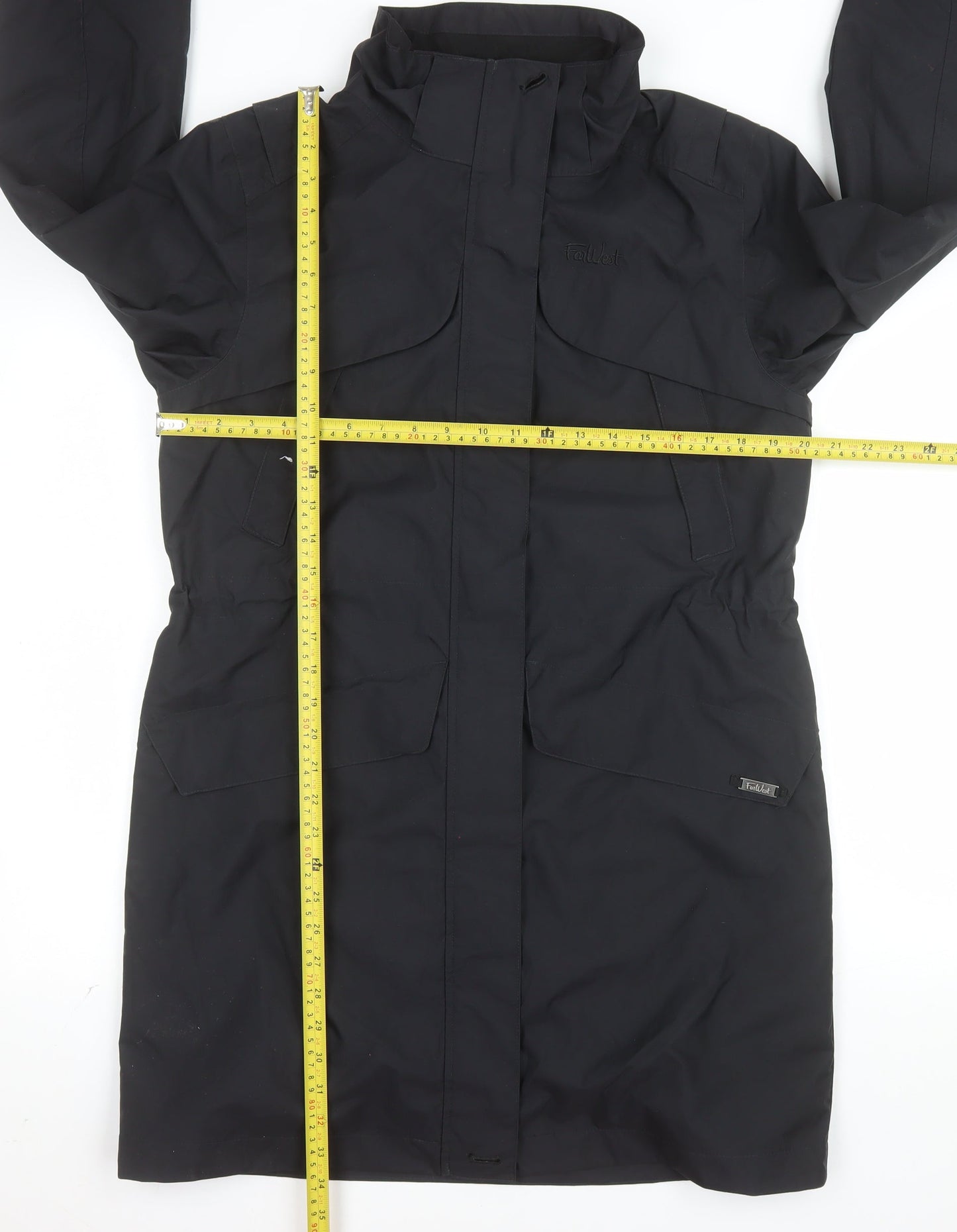 FarWest Women's Black Long Waterproof Parka Coat Size M