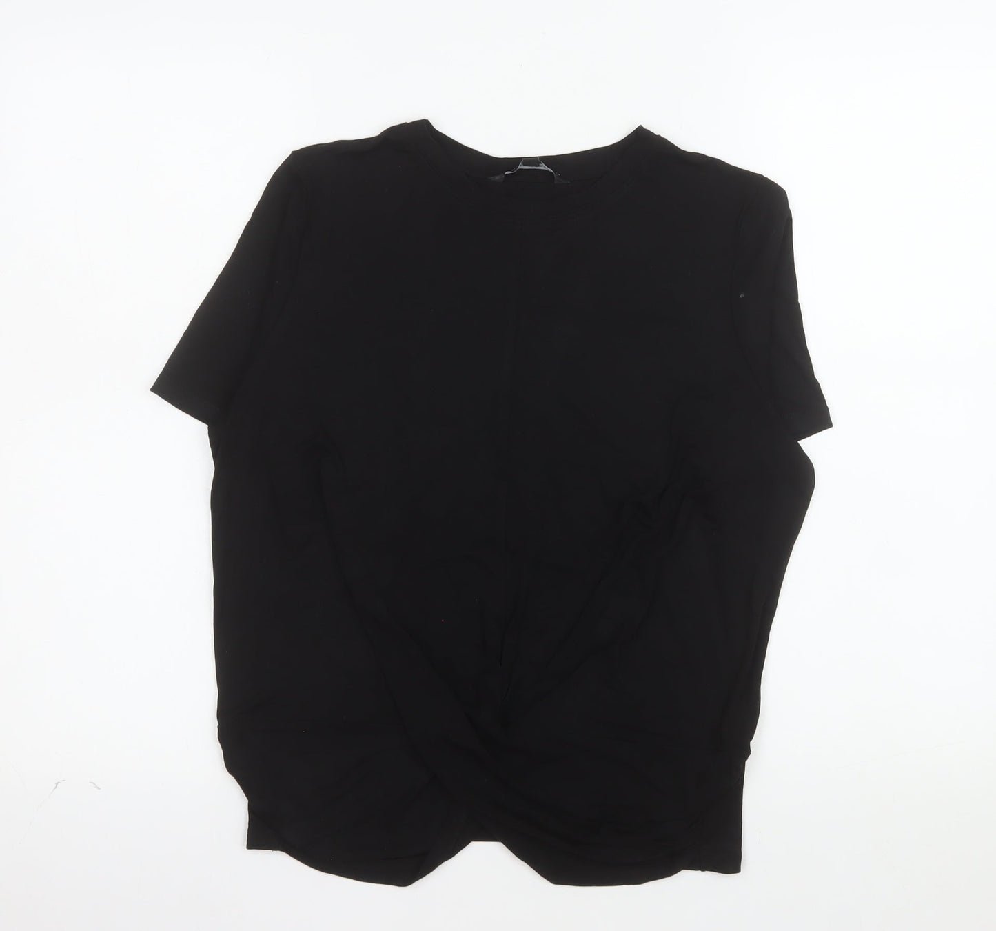 French Connection Women's Black L Basic Bamboo T-Shirt