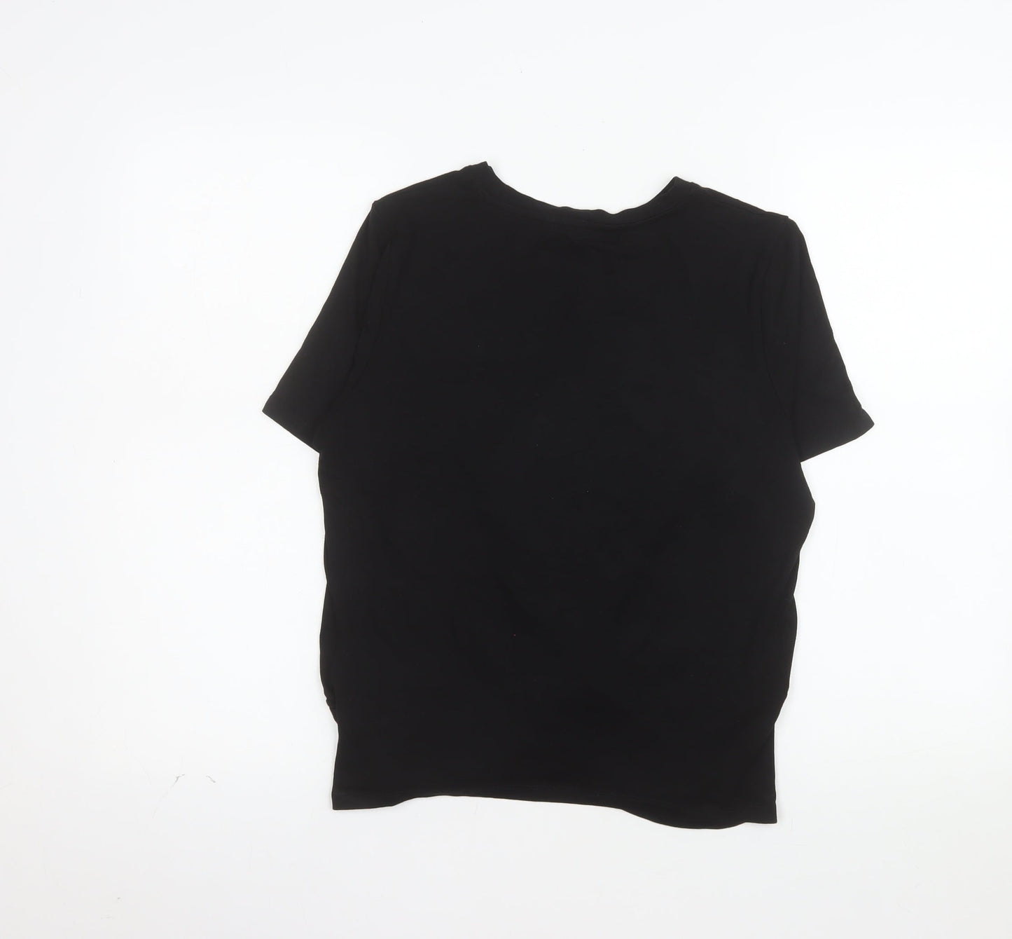 French Connection Women's Black L Basic Bamboo T-Shirt