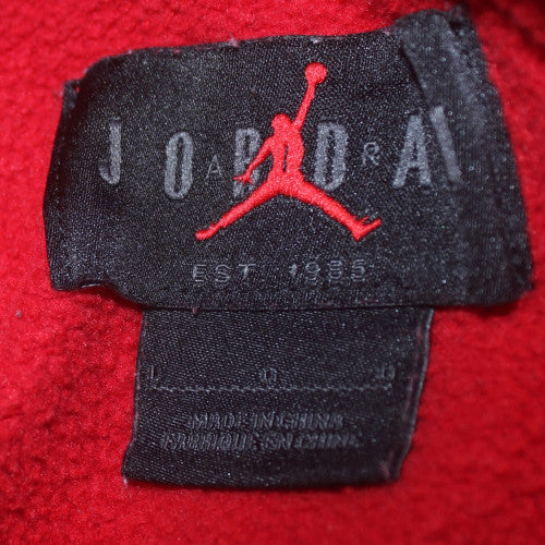 Nike Jordan Red Pullover Hoodie Men’s M Fleece Logo Sports Style
