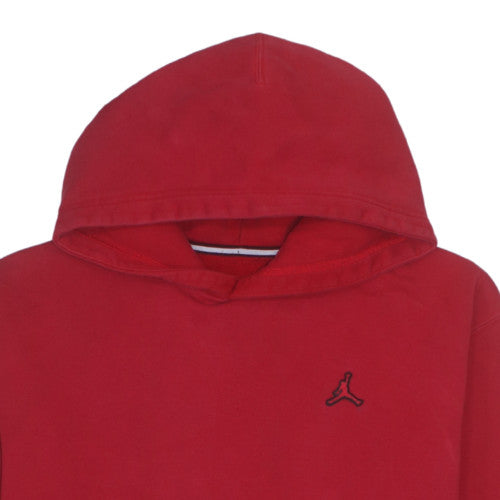 Nike Jordan Red Pullover Hoodie Men’s M Fleece Logo Sports Style