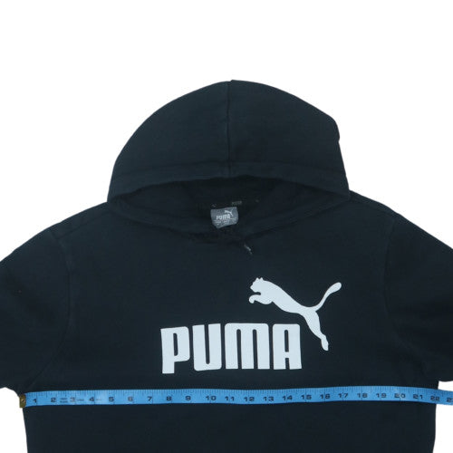 Puma Men's Black Pullover Hoodie M Sports Fleece Sweatshirt