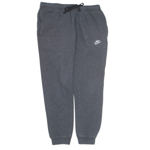 Nike Men Grey Fleece Jogger Trousers Size M Regular Fit