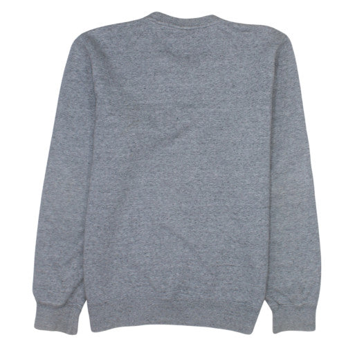 Champion Men's Grey Crew Neck Logo Sweatshirt Size S