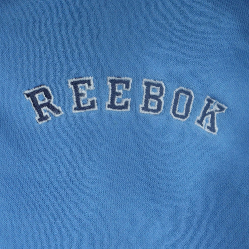 Reebok Mens Blue 1/4 Zip Sweatshirt Size M Collared Sports Top