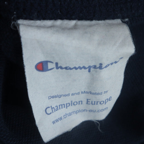 Champion Mens Blue Full Zip Sweatshirt Large Fleece Athletic