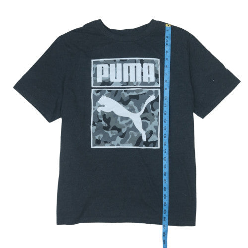 Puma Men's Black 2XL Camouflage Logo Graphic T-Shirt