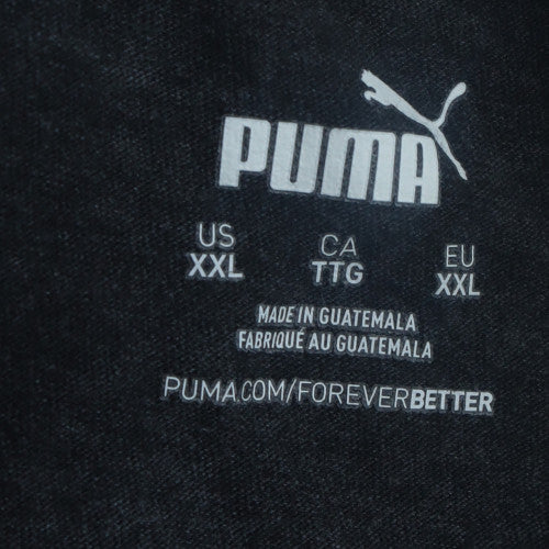 Puma Men's Black 2XL Camouflage Logo Graphic T-Shirt