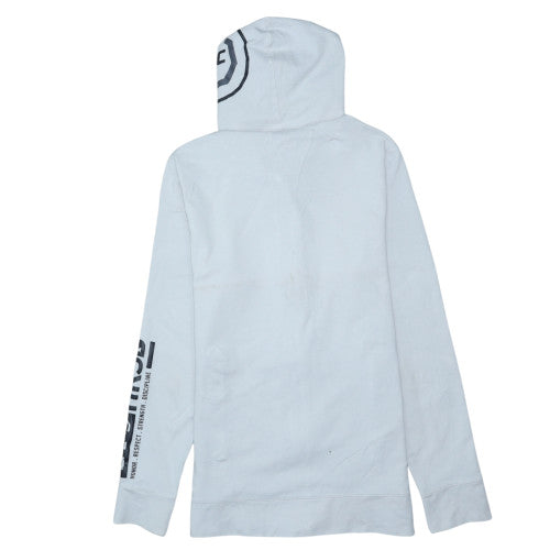 Reebok Men’s White Full Zip UFC Hoodie Size S Lightweight Sportswear