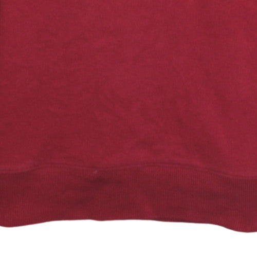 Adidas Men's Red Logo Crew Neck Pullover Sweatshirt Size L