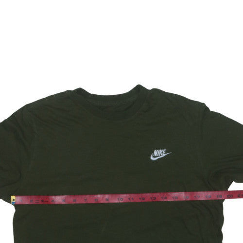 Nike Men's Green Cotton Crew Neck Short Sleeve T-Shirt M
