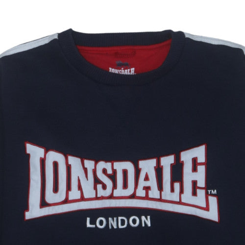 Lonsdale Men’s Blue Small Pullover Sweatshirt Crew Neck Logo