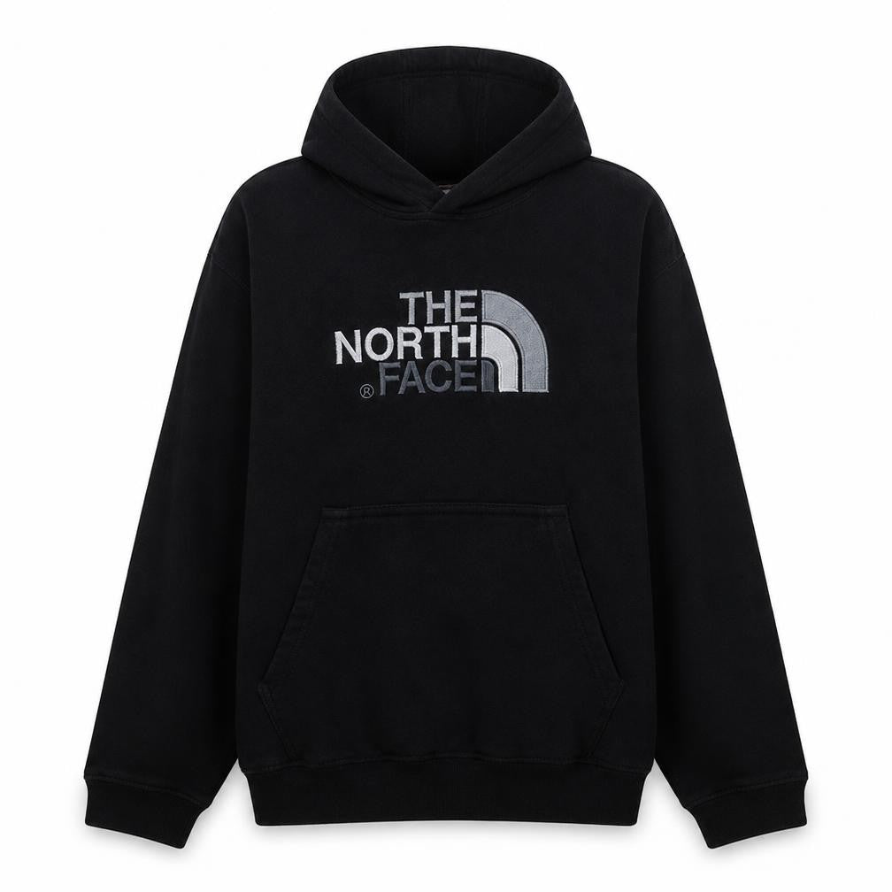 The North Face Mens Black Pullover Hoodie Size L Logo Sweatshirt