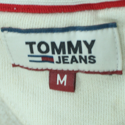 Tommy Jeans Men's White Logo Crew Neck Sweatshirt Size M