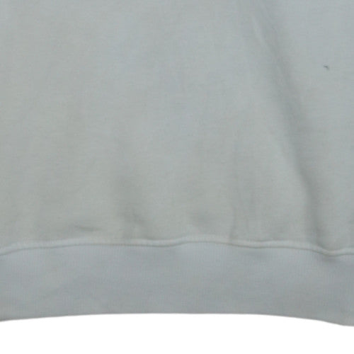 Tommy Jeans Men's White Logo Crew Neck Sweatshirt Size M