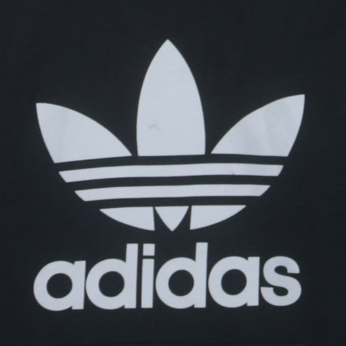 Adidas Men's Black Pullover Hoodie S Logo Fleece Sweatshirt