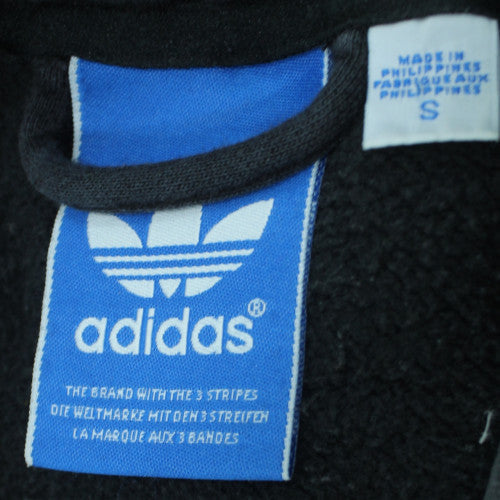 Adidas Men's Black Pullover Hoodie S Logo Fleece Sweatshirt