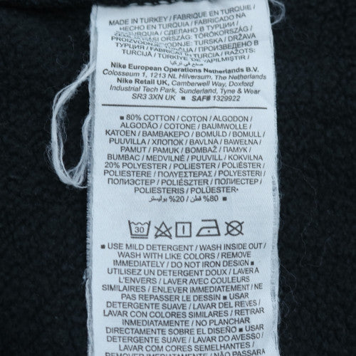 Nike Womens Black Large Pullover Hoodie with Logo Print